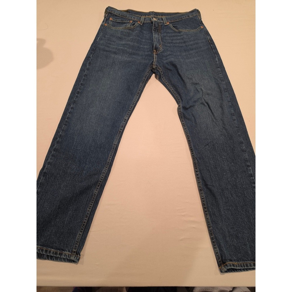Levis 505 Mens Regular‎ Fit Straight Leg Blue Denim Jeans W34 L30 00505-2417